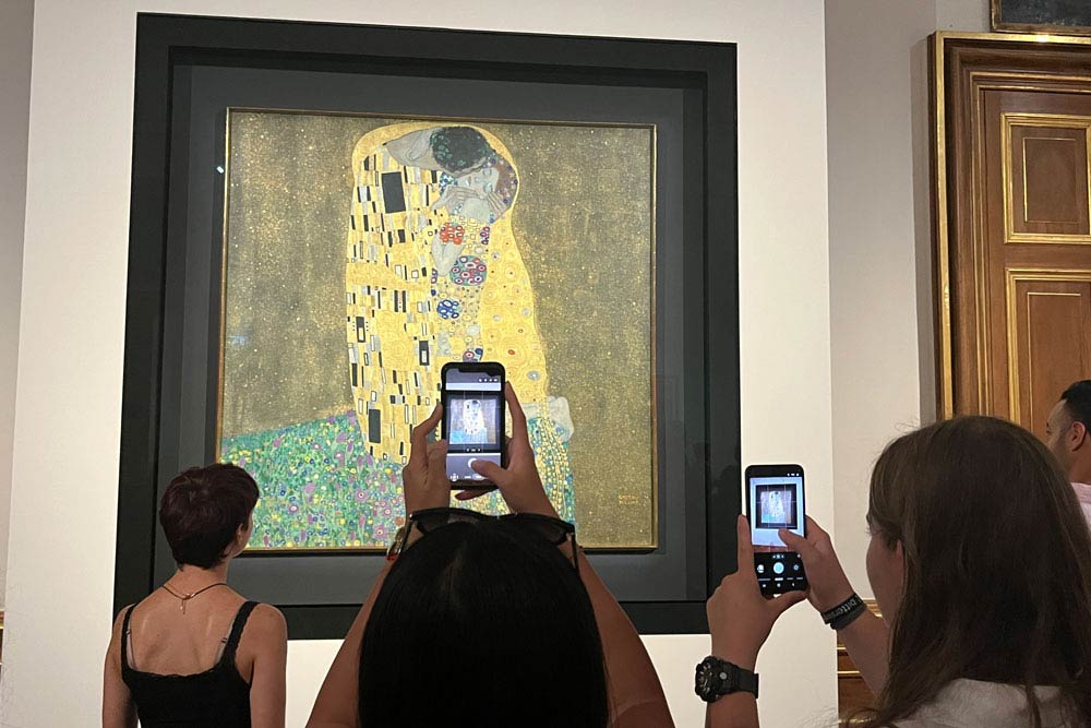Vienne - Le Baiser de Klimt et ses fans !