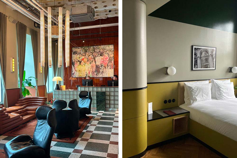 Hall d’entrée et chambre de l’hôtel Companion Vienna